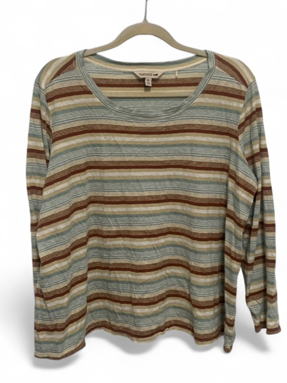 Toad and Co Grom Striped Long-Sleeve Swing Tee